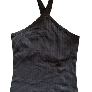 Old Navy Black Fitted Halter Tank Top